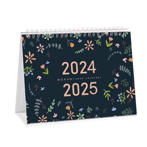 2024 Calendar, Desk Calendar 2024-2025, Monthly Desktop Calendar (Jan. 2024 - Jun. 2025, 10" x 8.25"), Standing Flip Calendar with Thick Paper, Academic Year Standing Calendar with Planner Stickers