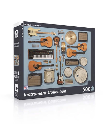 New York Puzzle Company - Jim Golden Instrument Collection - 500 Piece Jigsaw Puzzle for Adults by Jim Golden