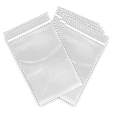 300pcs Medium Resealable Self Seal Clear Plastic Zip Lock Bags 80mmx120mm Bulk