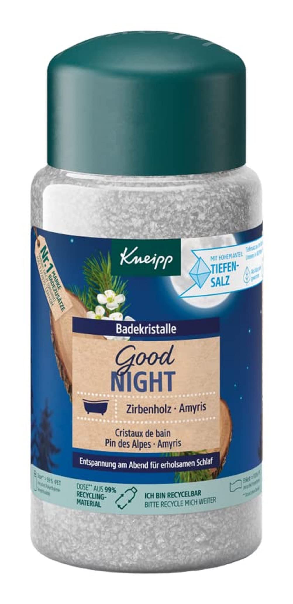 Kneipp Bath Crystals Good Night Alpine Pine - Amyris 600g