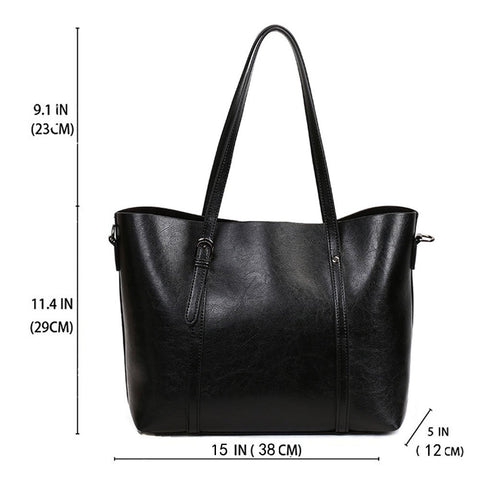 FiveloveTwo Ladies All-match Top-Handle Bags Crossbody Hobo Shoulder Satchel Tote Bags Shopper Clutch Handbags Purse for Women black(Size: 3)