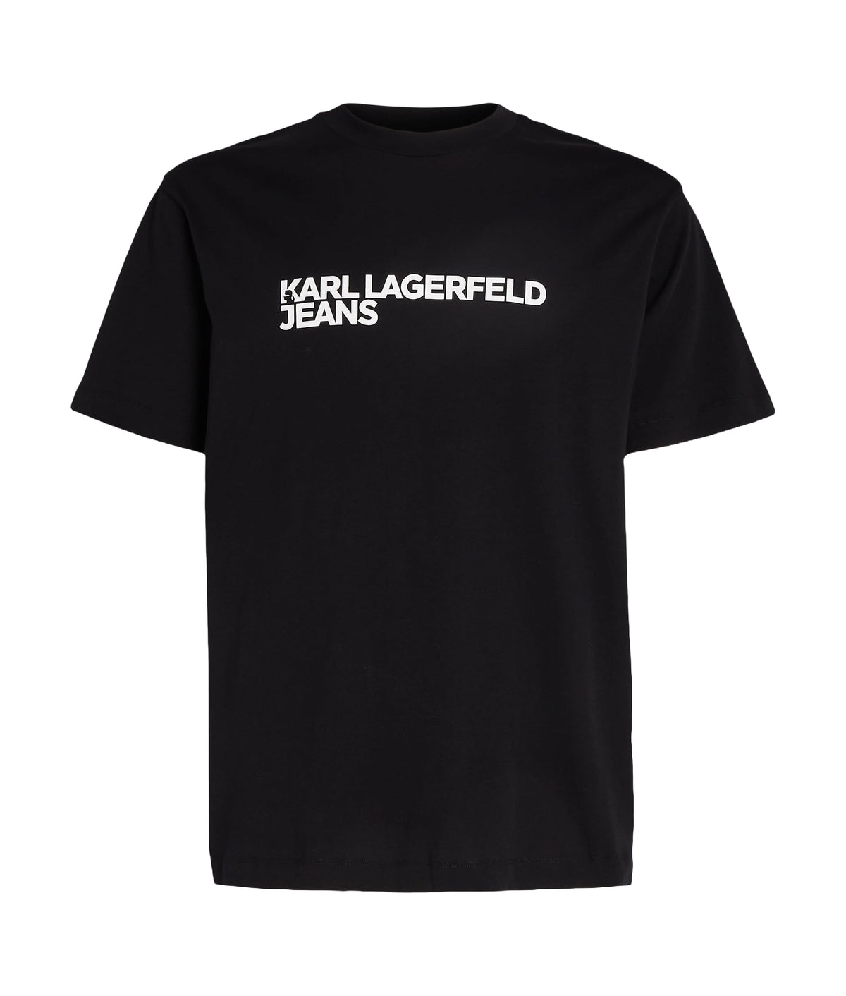 KARL LAGERFELD JEANS Regular FIT Short Sleeve TEE, Black, M