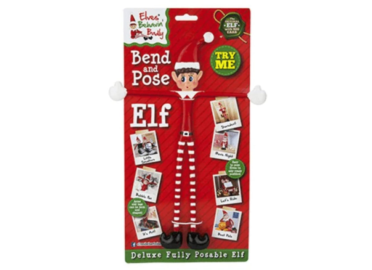 Elves Behavin' Badly Deluxe Bend & Pose Elf - Naughty Elf Figure