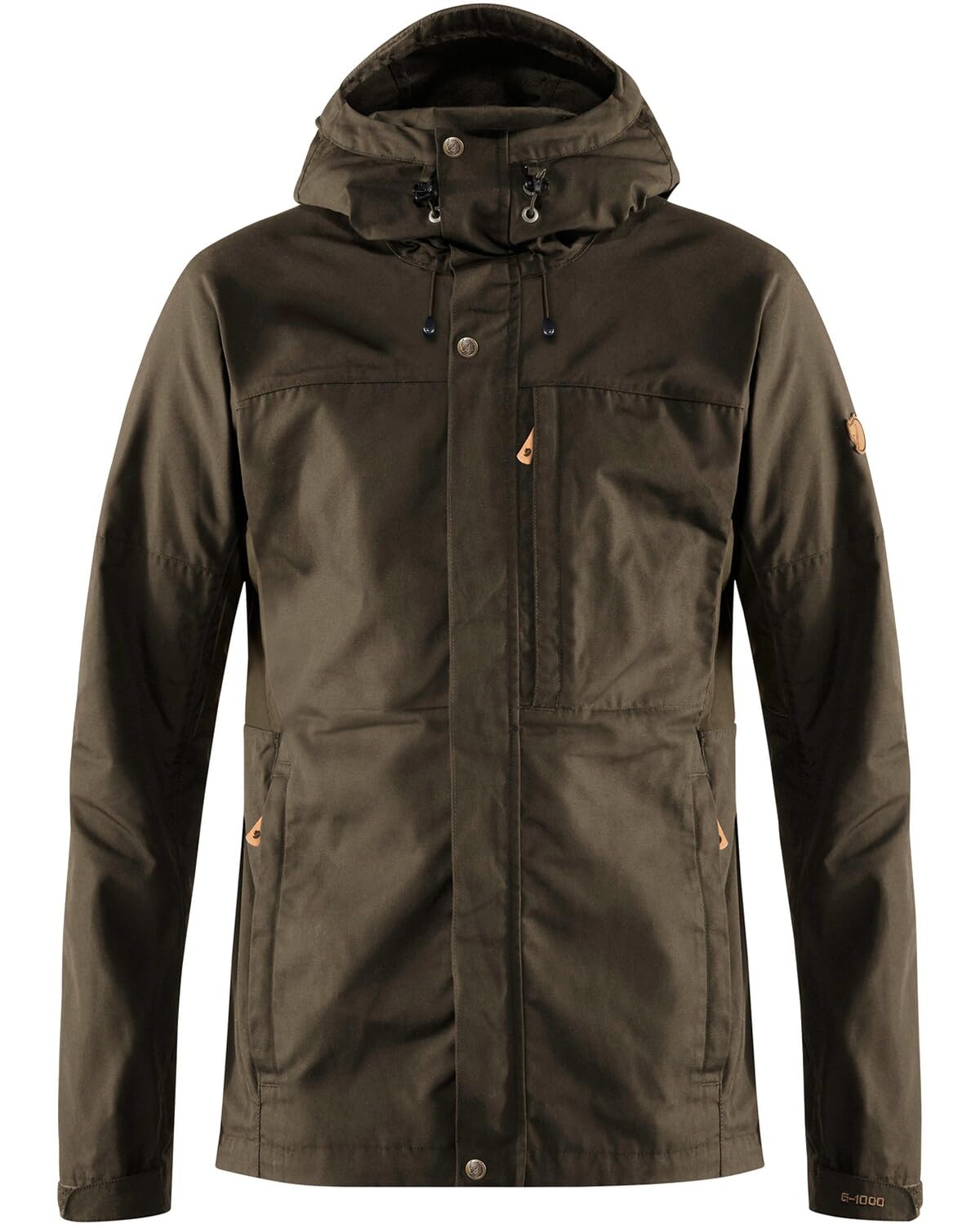 FJALLRAVEN Men's Kaipak M Hooded Jacket, Green (Dark Olive), L UK