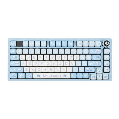 EPOMAKER x LEOBOG Hi75 Aluminum Alloy Wired Mechanical Keyboard, Programmable Gasket-Mounted Gaming Keyboard with Mode-Switching Knob, Hot Swappable, NKRO, RGB (Blueberry Party, Nimbus V3 Switch)