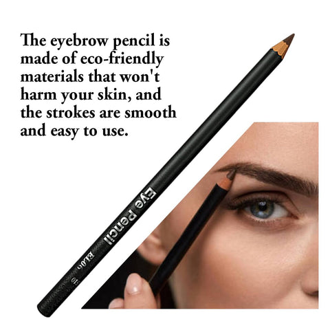 Generic Eyebrow Pencil Set, Waterproof, Easy to Color, Smudge Proof Long Lasting Makeup Eye Brow Pencil; [5-in-1]Eyebrow Pencil *1; Eyebrow Stencil *3; Eyebrow Razor *1, Brown #-0226033