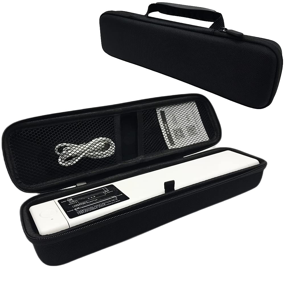 QRIEQYN Portable Printer Case for M08F Storage Case,Travel Carry Case Compatible with M08F/P831/TP81 HPRT MT866/MT800 Letter & A4 Portable Thermal Printer, Compact and Lightweight