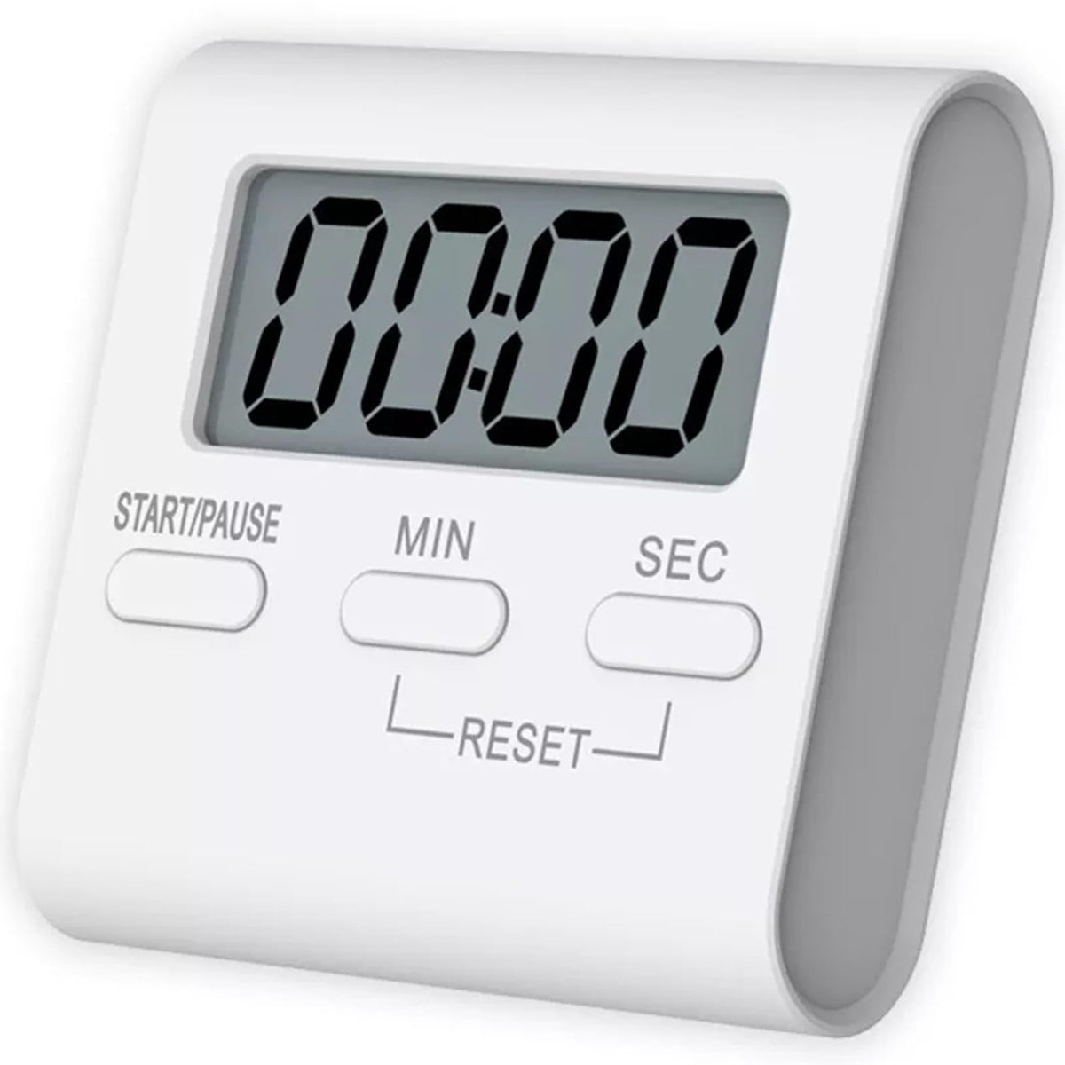 Toguma Square Timer Small Digital Kitchen Timers Magnetic Timer Countdown Timer for Cooking Digital Timer with Loud Alarm for Baking Exercise (White)
