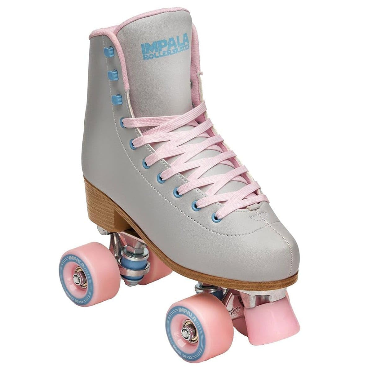 Impala Rollerskates Girl's Impala Quad Skate (Big Kid/Adult) Smokey Grey 7 (US Men's 5, Women's 7) M