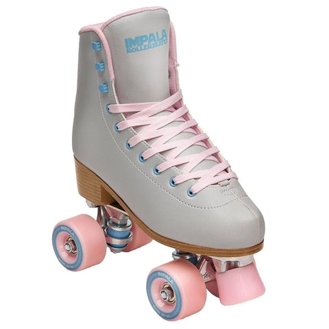 Impala Rollerskates Girl's Impala Quad Skate (Big Kid/Adult) Smokey Grey 7 (US Men's 5, Women's 7) M