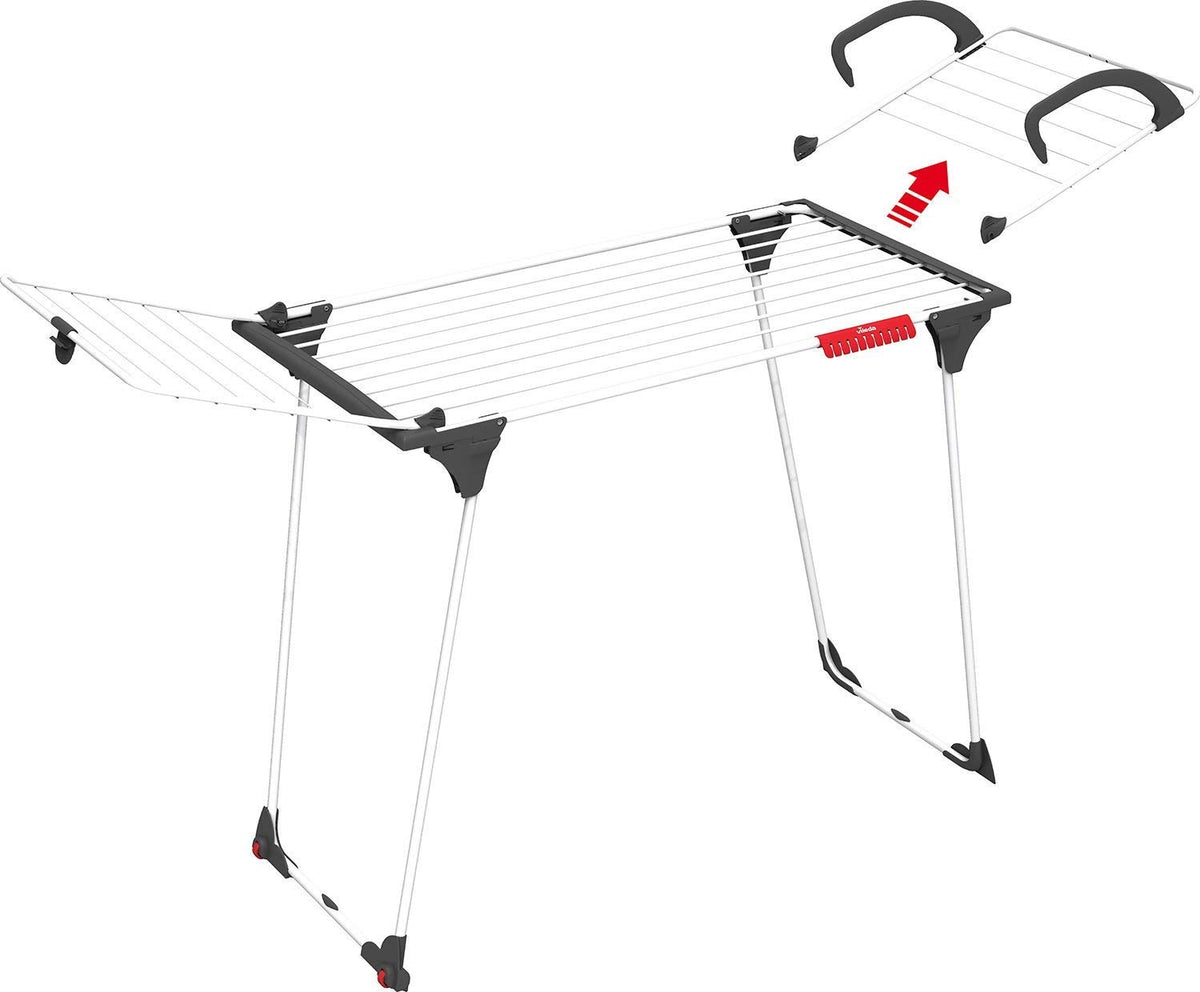 Vileda Premium 2-in-1 Indoor Airer, White, 8 x 57 x 106 cm