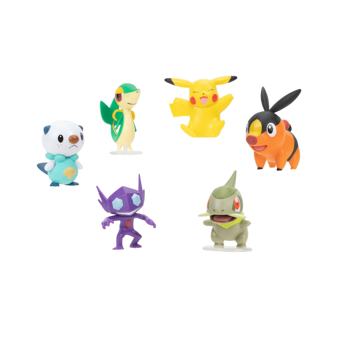 PokÃ©mon Battle Figure 6 Pack - 2" Pikachu, 2" Oshawott, 2" Snivy, 2" Tepig, 2" Sableye & 2" Axew. Great Gift for Kids and Collectors