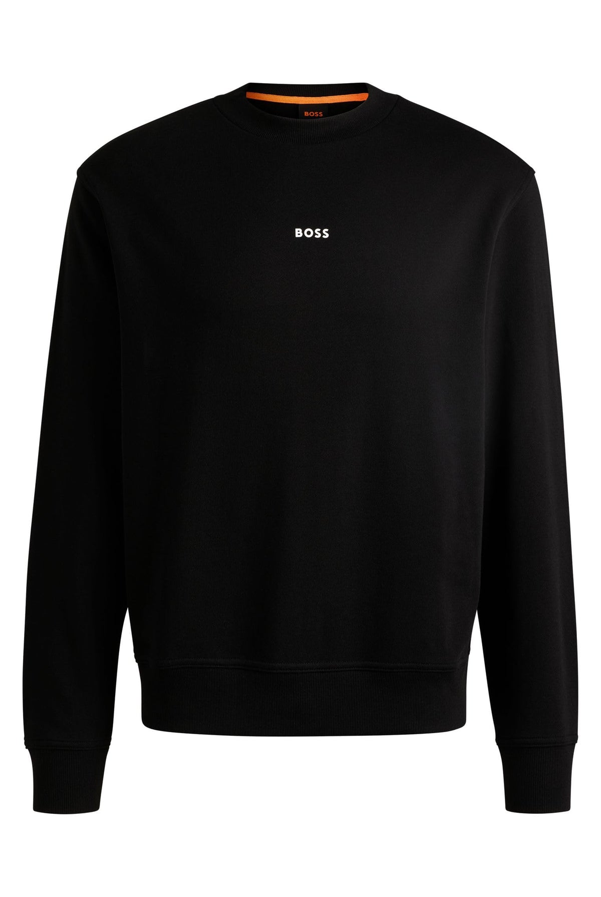 BOSS Mens WeSmallcrew Contrast-Logo Sweatshirt in Cotton Terry