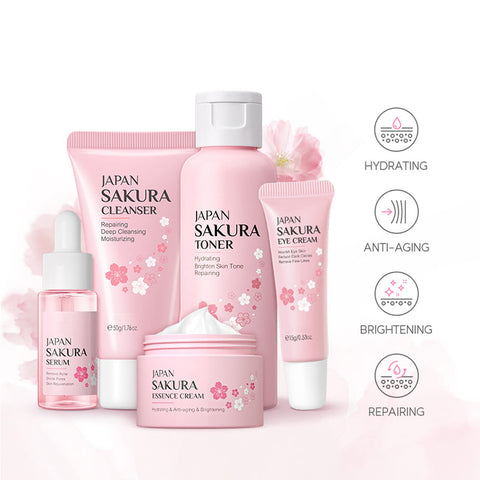 Skincare Gift Set for Teenage Girls - Skin Care Sets & Kits - Womens Gift Sets with Cleanser-Toner-Face Cream-Face Serum-Eye Cream - Gift Set for Her - Hydrating&Refreshing Skin (5PCS)