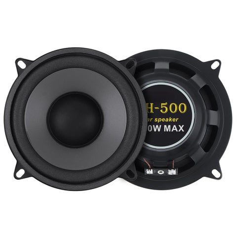 DriSentri 2 Piece 5 Inch 500W 2-Way Car HiFi Coaxial Speaker Vehicle Door Auto Audio Music Stereo Full Range Frequency Speakers