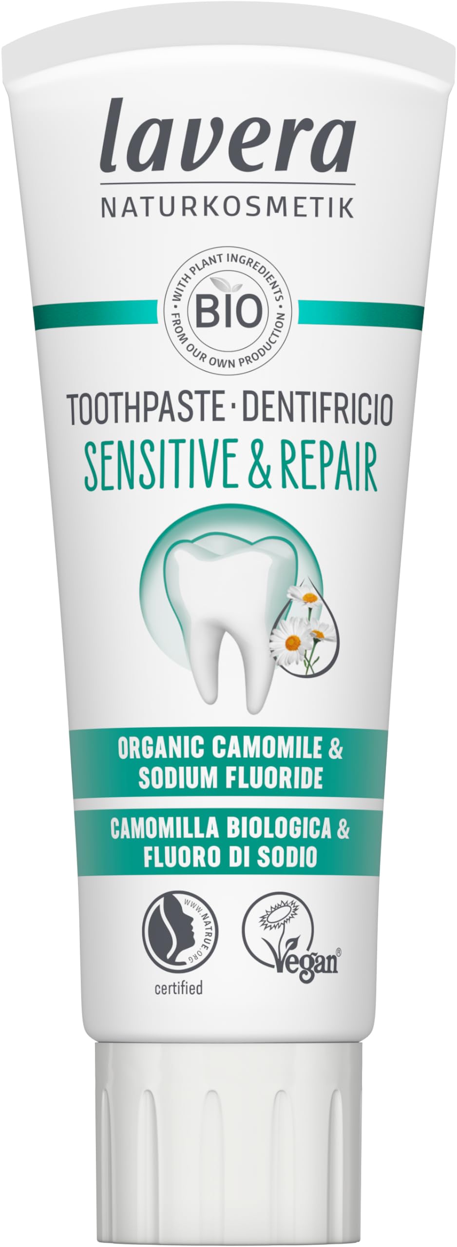 Lavera Organic Sensitive & Repair Toothpaste with Fluoride New 2.54 fl oz