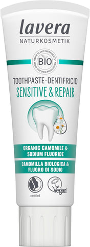 Lavera Organic Sensitive & Repair Toothpaste with Fluoride New 2.54 fl oz