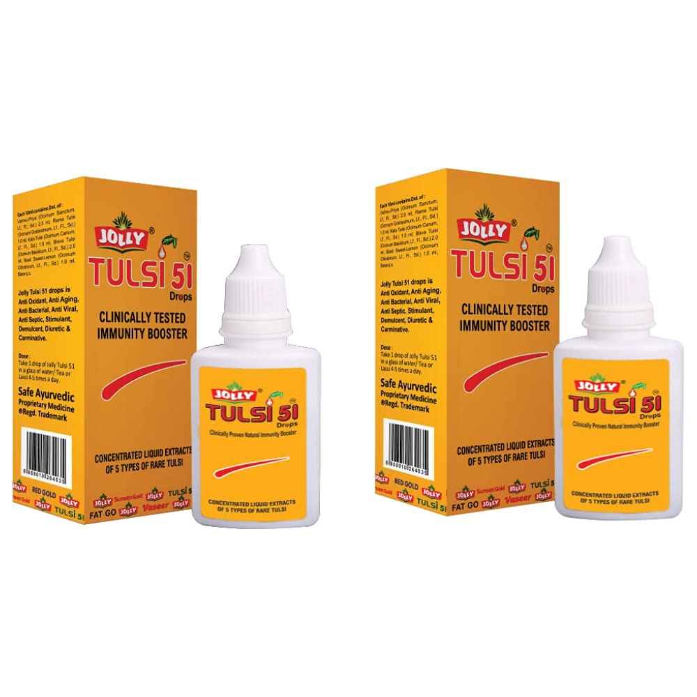 Jolly Tulsi 51 Drops 18 ml - Pack of 3