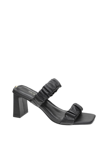 GUESS Women's Aindrea Heeled Sandal, Black, 11