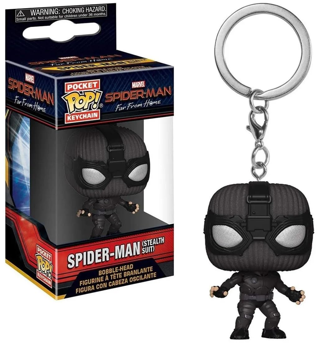 Funko Pop! Keychain: Spider-Man Far from Home - Spider-Man Stealth Suit