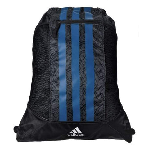 adidas Fat Stripes II Sack Pack, One Size, White Grip/Black/Sun Glow White