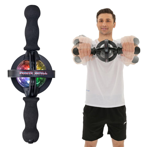 ACELETE Arm Ball Core Trainer Arm Strengthener Gyro Ball Arm Exercise Gyroscope Ball Forearm Ball Forearm Exerciser with LED Light