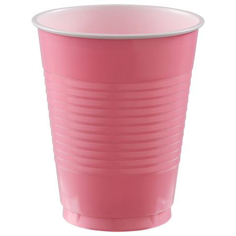 Amscan Durable Plastic Cups, 50 Count (Pack of 1), New Pink