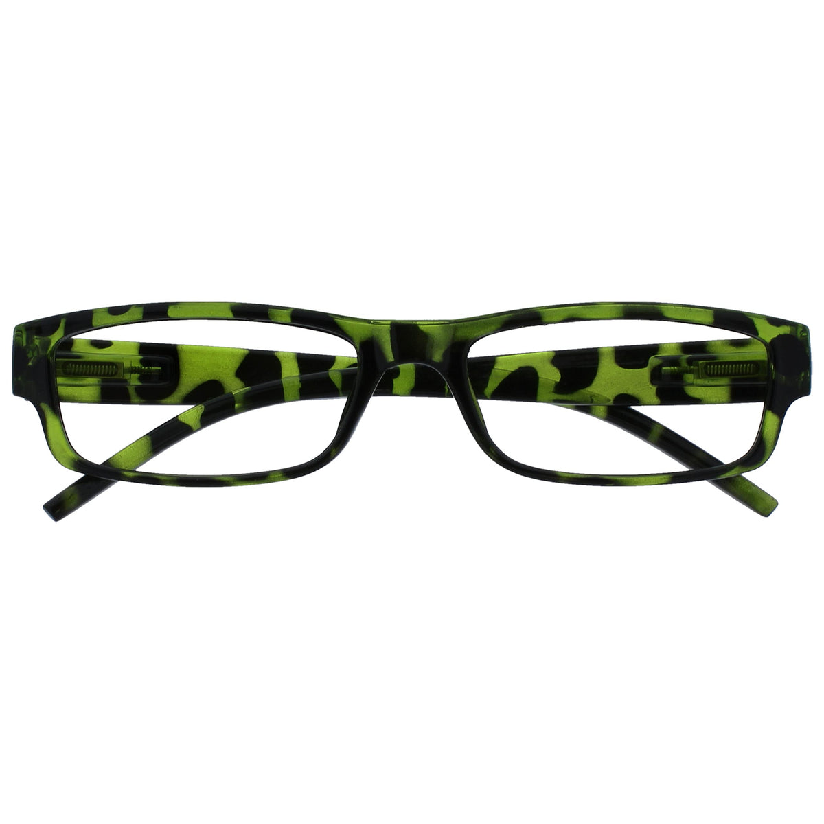 OPULIZE The Reading Glasses Company Green Tortoiseshell Lightweight Comfortable Readers Mens Womens R32-6 +1.00