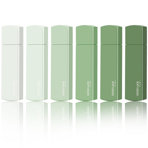 Amabro Small White Out Tapes, 6PCS Tape Roller Instant Correction Tape Mini Whiteout Tape Set Cute Correction Rollers for Students Office Workers Home School Stationery Supplies (Gradient Green)