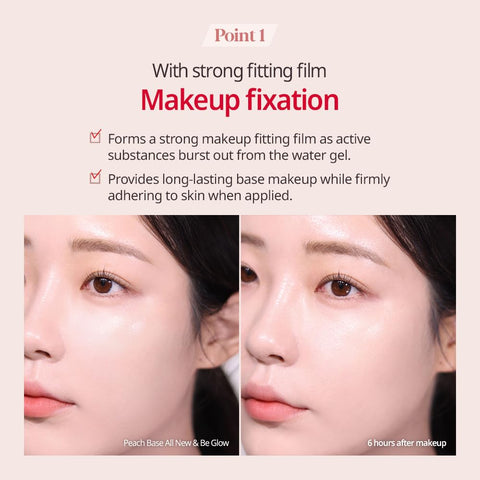 Espoir Peach Skin Fitting Base All New 1.05 oz SPF50+ PA++++| Improving Uneven Skin Tone | Tightly Adhering, Long-lasting Full Coverage Foundation Primer | Substitute for Sunscreen | Korean Makeup