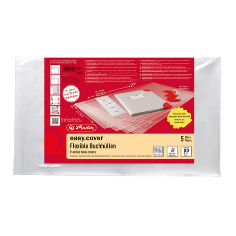 Herlitz 50014750 Book Easy Cover Wallet of 5 in Plastic Bag