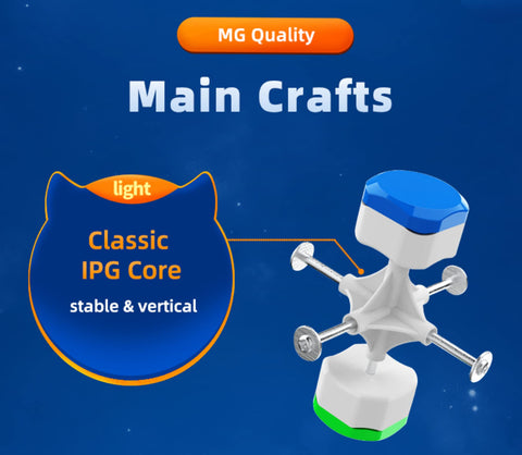 GAN Monster Go Cube EDU 3x3 Magnetic Speed Cube, MG 3M Cube Magic Cube Educational Puzzles Toys for Kids,Beginners and Adults (Stickerless)