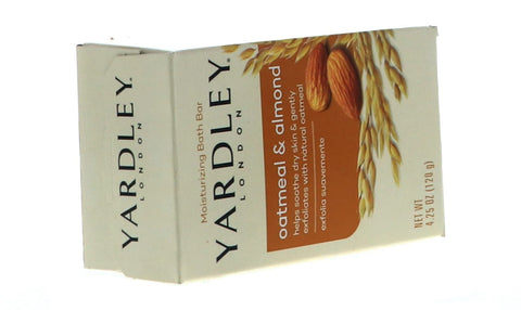 Yardley London Oatmeal and Almond Naturally Moisturizing Bath Bar, 4.0 oz. (Pack of 24)