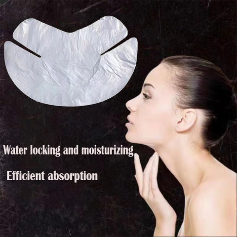 100pcs Disposable Neck Mask,Neck Wrinkle Paper Sheets Moisturizer Mask, for DIY Skin Care Moisturizing Firming (Neck Mask)