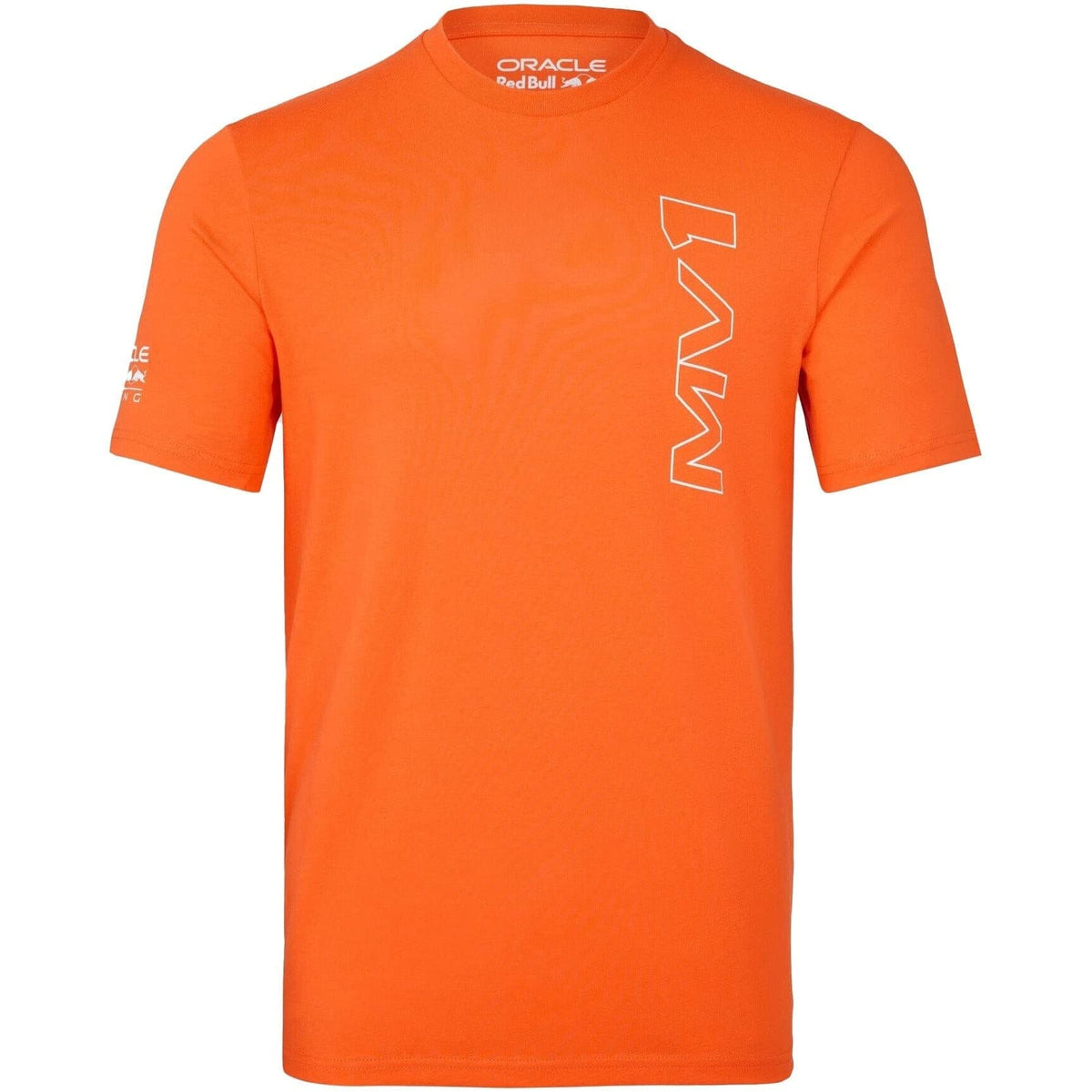 Red Bull Racing Formula One Team - Official 2023 Formula 1 Merchandise - Core Driver Fanwear Max Verstappen T-Shirt - Exotic Orange - Unisex (S)