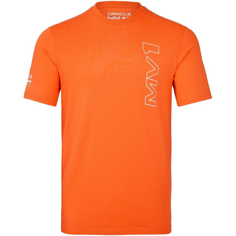 Red Bull Racing Formula One Team - Official 2023 Formula 1 Merchandise - Core Driver Fanwear Max Verstappen T-Shirt - Exotic Orange - Unisex (S)