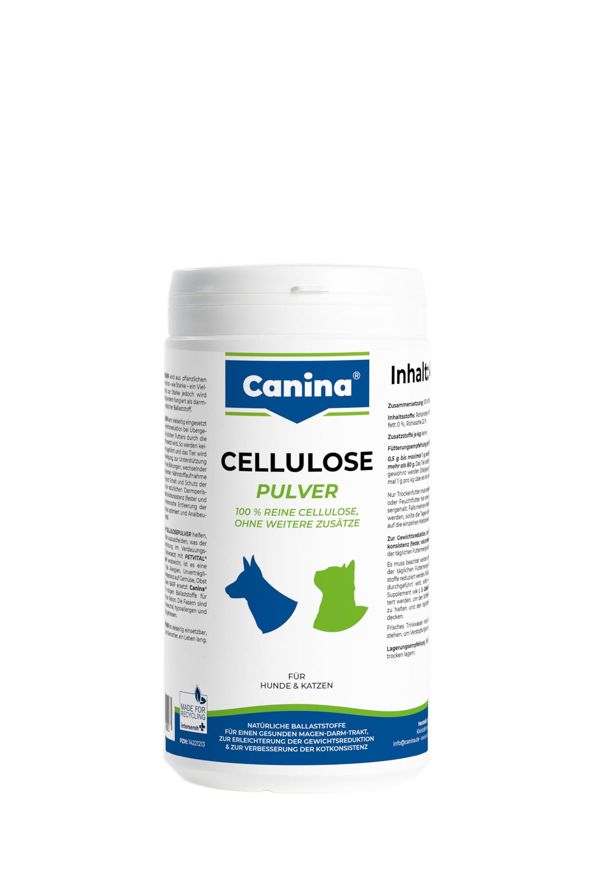 Canina Cellulosepulver 400 g