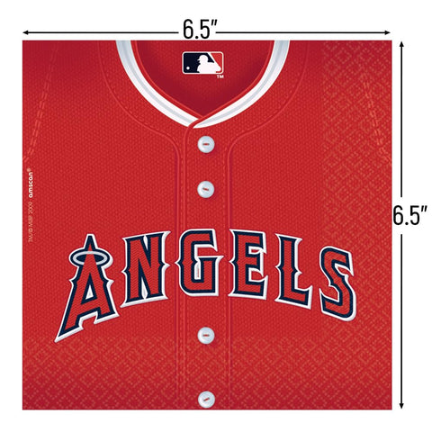 Amscan Los Angeles AngelsÃƒÆ’Ã‚Â¢ÃƒÂ¢Ã¢â€šÂ¬Ã…Â¾Ãƒâ€šÃ‚Â¢ Luncheon Paper Napkins - 6.5" x 6.5" (12 Pack of 36) - Perfect for Baseball Themed Parties, Tailgates & Celebrations (432 Pcs. in Total)