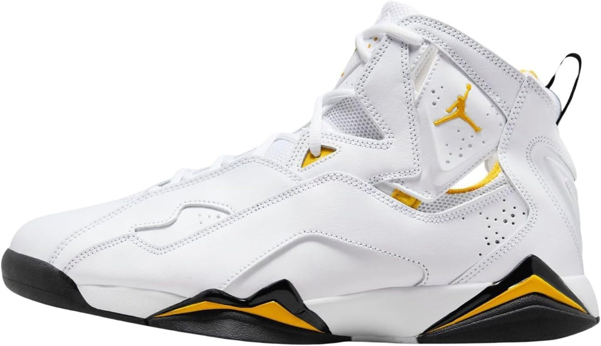 Jordan Men's True Flight White/Black-Yellow Ochre (342964 107) - 13