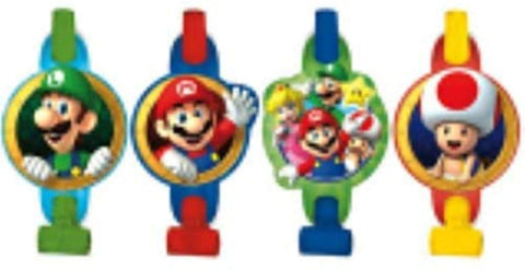 Amscan 331554 Super Mario Brothers Blowouts, 8 pcs, Party Favor