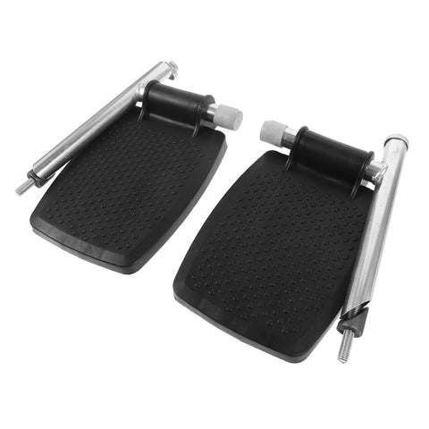1 Pair Universal Wheelchair Footrest Pedal Replacement Lightweight Leg Pads for Adult Wheelchairs Compatible with Folding Models Essential Wheelchair Accessories