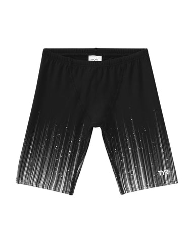 TYR Boys' Standard Durafast Elite Solid Jammer Swim Suit, Titanium Speedwarp, 24