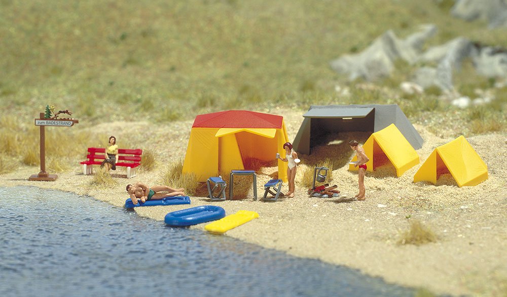 Busch 6026 Camping Site HO Scale Scenery Kit