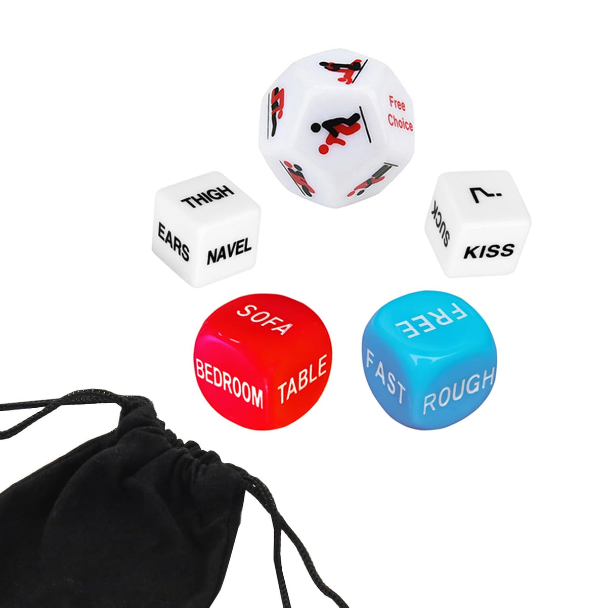 Romantic Naughty Dice Set for Adults Couple Funny Dice Couples Game for Anniversary Valentines Day Wedding Gift,Couple Game Choices 9AB8