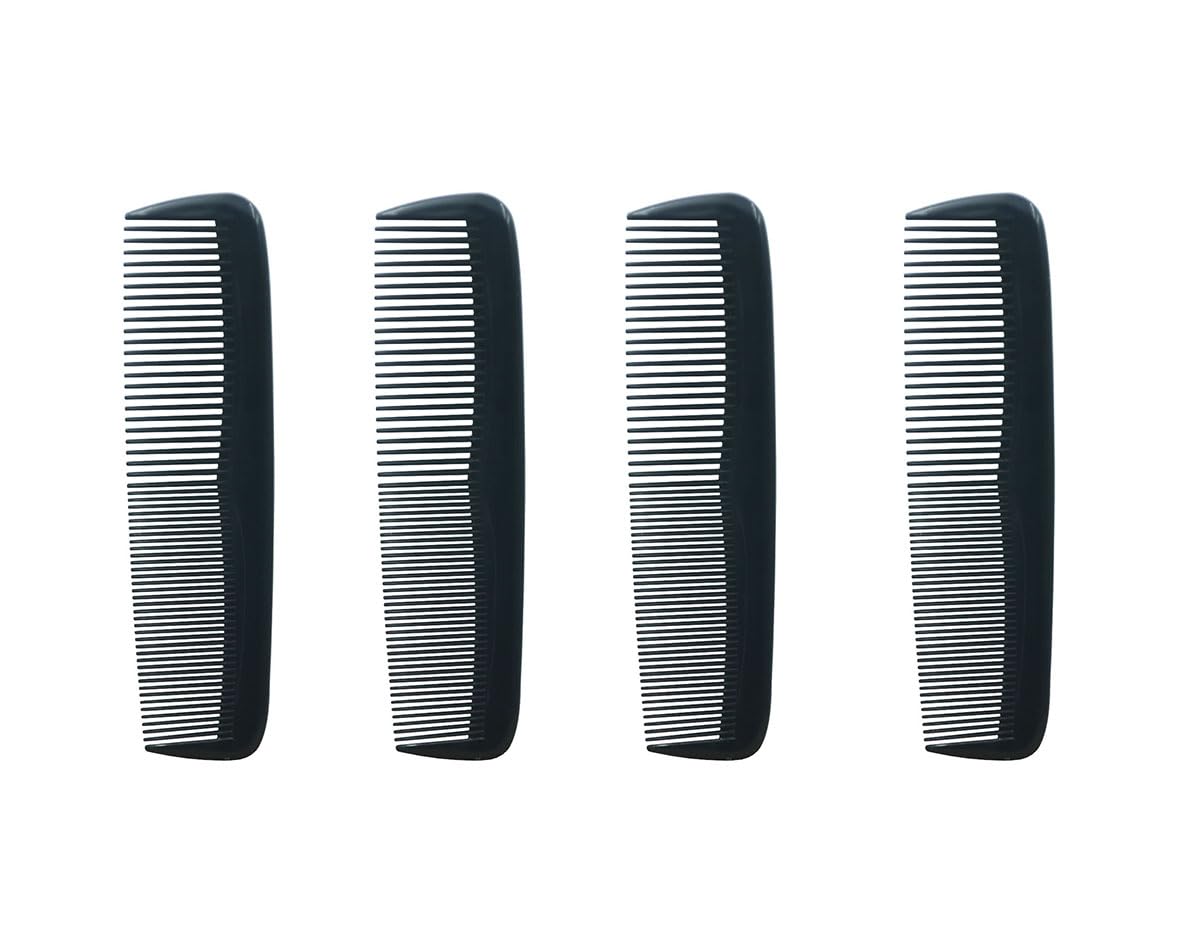 4 PCS Set Pocket Plastic Hair Combs for Women and Men Hairdressing