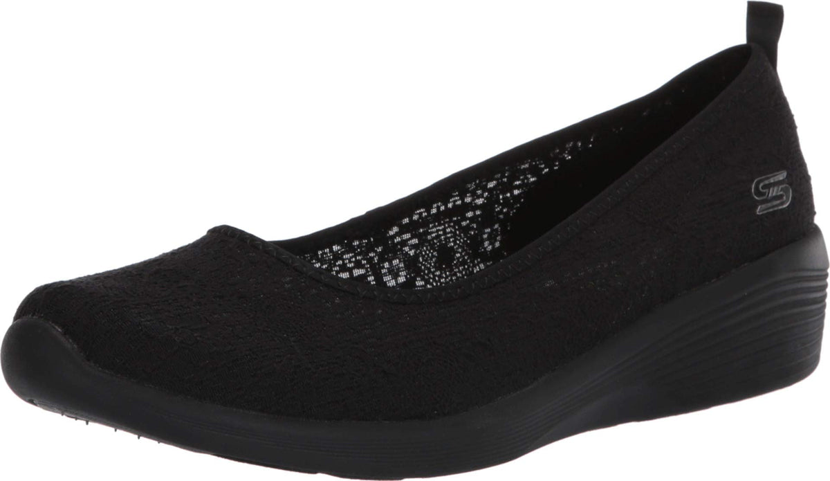 Skechers Women's Fashion Sneaker, Black,7