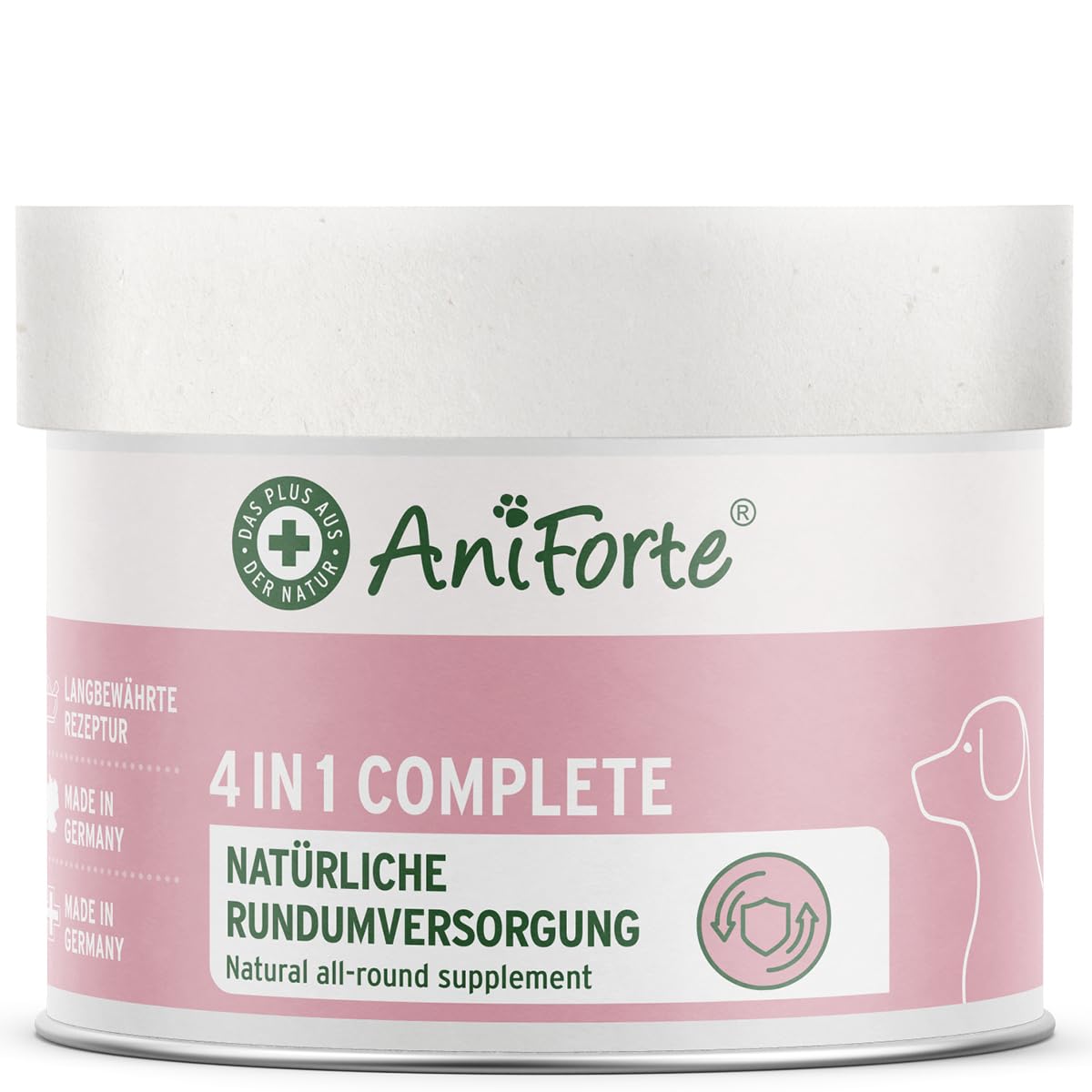 AniForte 4in1 Complete 250g for Dogs - Natural Health Supplement, Supports Joint Care, Coat & Skin and Digestion, Rich in Green-Lipped Mussel & Rosehip and Vitamins & Minerals