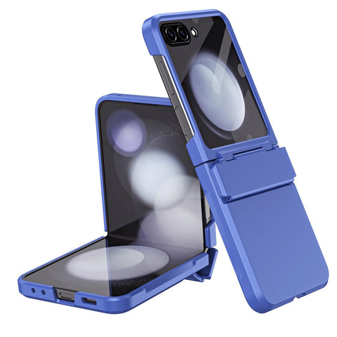 LIUZIHAN Case for Samsung Galaxy Z Flip 6, with Hinge Protection & Screen Protector, Anti-scratch, Hard PC All-inclusive Protective Cover for Samsung Galaxy Z Flip 6.Blue