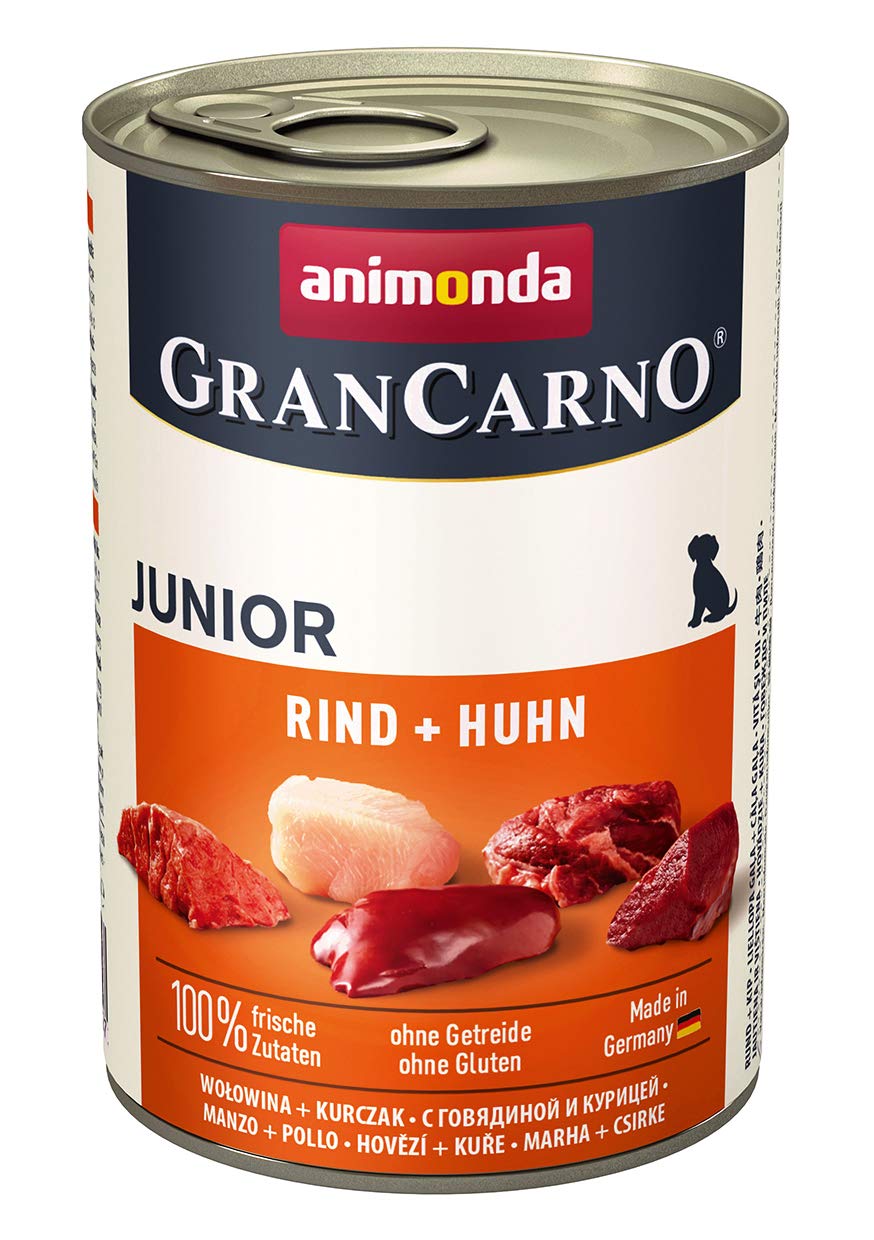 Animonda GranCarno Junior Wet Food for Dogs in Growth, Various Flavours