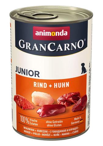 Animonda GranCarno Junior Wet Food for Dogs in Growth, Various Flavours